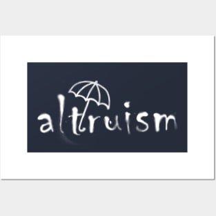 altruism   White  airbrush Posters and Art